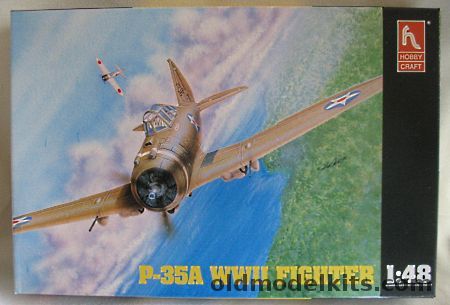 Hobby Craft 1/48 Seversky P-35A - USAAF 34th Pursuit Sq 1941 or Unit F8 Swedish Air Force 1942, HC1553 plastic model kit